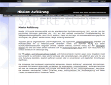 Tablet Screenshot of mission-aufklaerung.de